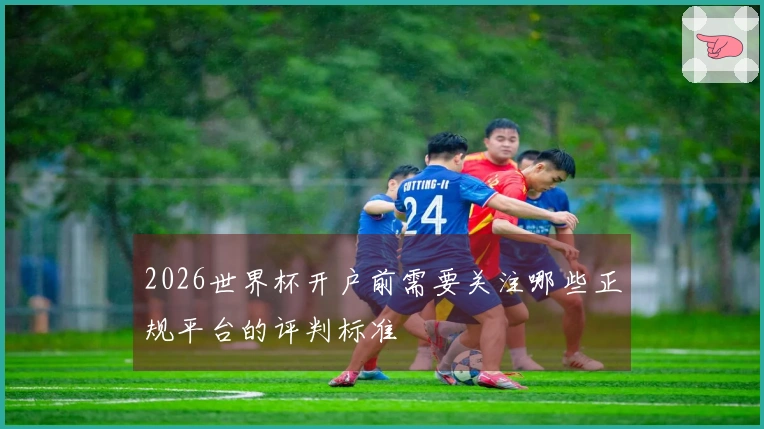 2026世界杯开户前需要关注哪些正规平台的评判标准