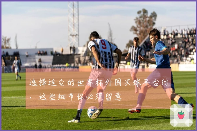 选择适合的世界杯外围买球平台时，这些细节你必须留意