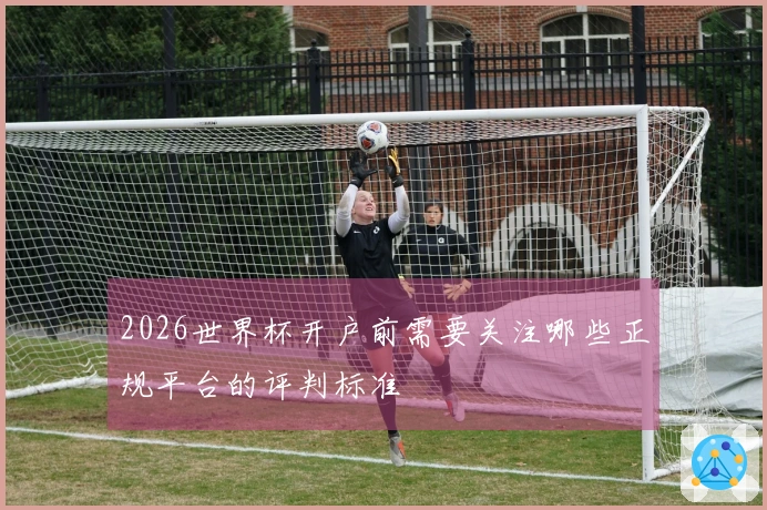2026世界杯开户前需要关注哪些正规平台的评判标准